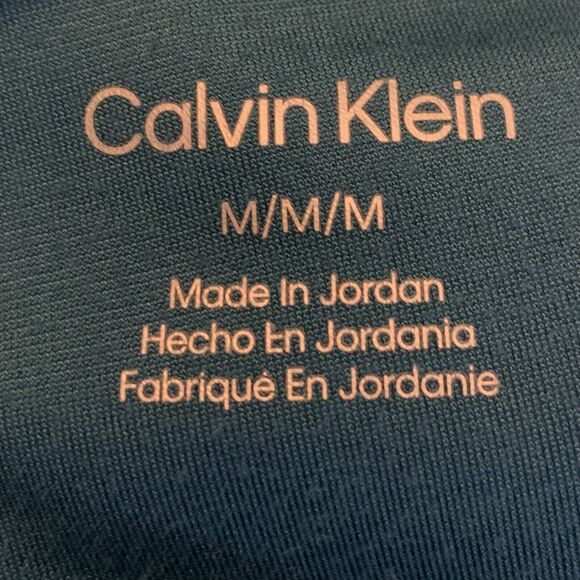 Calvin Klein Velour Pants Set Womens Medium Teal Blue Stretch Comfort Lounge - Picture 11 of 12